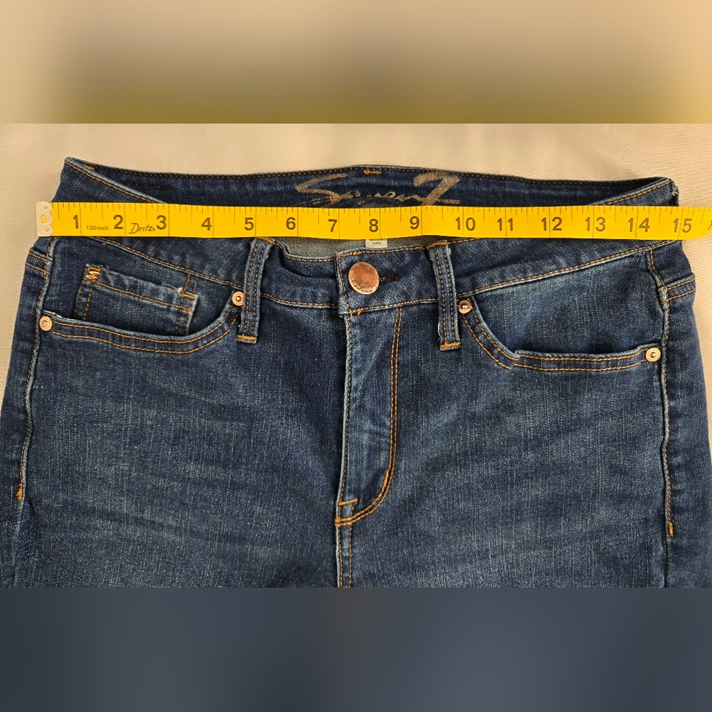 Womens Seven7 Bermuda Shorts Sz 10 10" Inseam 10" Rise Stretch - Picture 6 of 8